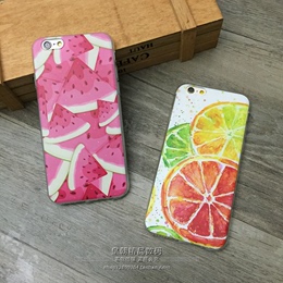 苹果5小清新水果西瓜柠檬iPhone6s手机软壳6plus保护套硅胶薄涂鸦