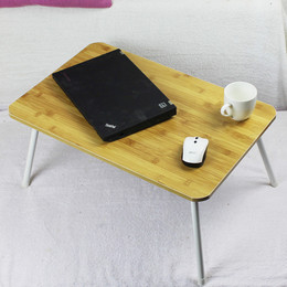 高档烤漆腿笔记本电脑桌床上用小书桌折叠简易懒人写字读书包邮