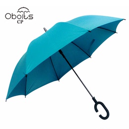 Obolts C型伞头直柄雨伞晴雨两用伞长柄伞免持式MUJI直柄伞 包邮