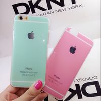 新款苹果Iphone6/Plus/5s粉色薄荷绿闪粉手机壳硅胶套保护套外壳