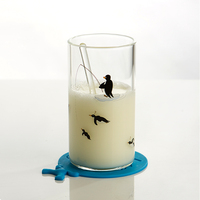 高硼玻璃杯加厚耐热杯子透明可爱创意水杯牛奶果汁杯家用水杯包邮