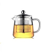 花茶壶 耐高温加厚泡茶壶 不锈钢过滤 茶漏三用壶 玻璃茶壶