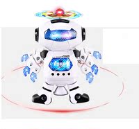 智能太空跳舞机器人劲风旋舞者 带灯光音乐360°特技旋转电动玩具