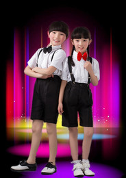 新款幼儿园中小学生演出服装男女表演_儿童大合唱朗诵舞台服