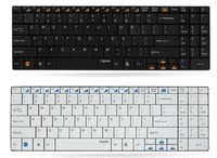 Rapoo/雷柏E9070 刀锋超薄无线键盘 笔记本 巧克力白色 静音键盘