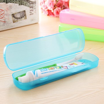 时尚糖果色出差旅行牙刷牙膏收纳盒 便携式防尘防菌透气牙具盒