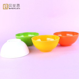 中式仿瓷餐具密胺碗彩色碗/饭碗汤碗糖水碗小碗子/塑料碗快餐套碗