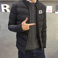 男士韩版青少年冬季加厚短款棉衣学生修身型棉服冬装袄子外套潮