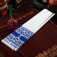 特价筷子陶瓷筷子景德镇陶瓷器青花瓷筷子套装实用礼品创意筷子