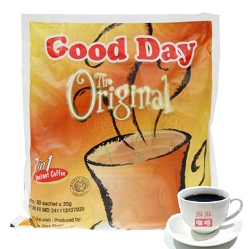 印尼原装进口咖啡 好日子good day 经典原味白咖啡600g 包邮