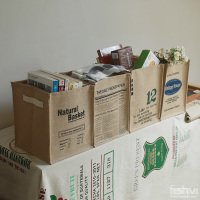 正品 欧洲麻料收纳 杂志收纳箱 车载收纳盒 零食杂物整理箱储物盒