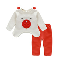 婴幼儿童春秋装宝宝秋套装0-1岁韩版套头衫卡通两件套装婴儿秋装