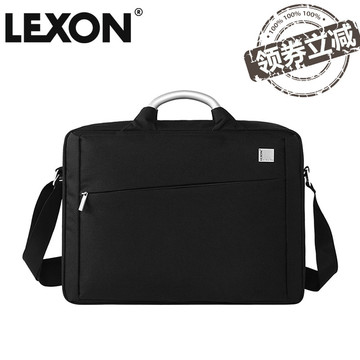 LEXON乐上手提公文包14寸电脑包男女士单肩包斜挎简约帆布LNE9014