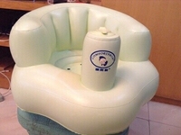 宝宝充气沙发便携式座椅多功能浴凳洗澡靠背小餐椅BB凳学婴儿坐椅