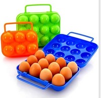 户外鸡蛋盒子野餐便携塑料6格鸡蛋盒12格鸭蛋包装便携鸡蛋托包邮