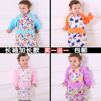 围裙新款韩国儿童幼儿园宝宝画画衣防水秋季加长罩衣吃饭衣包邮