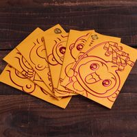 2016猴年新款猴子卡通红包利是封批发创意紅包定制LOGO利事封过年