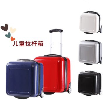 韩国热卖PC拉杆箱包14寸儿童书包15寸学生小型旅行箱男女行李箱子