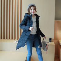 2016冬季新款女装韩版中长款羽绒棉衣棉服加厚时尚修身显瘦外套女