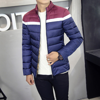 2015冬装男士棉衣外套男装韩版加厚修身立领青少年长袖棉服棉袄潮