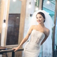 新娘头纱多层蓬蓬头纱简约韩式短款2016新款婚纱配件双层结婚头纱