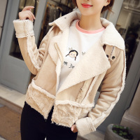 2015冬季韩国冬装加厚羊羔毛女修身长袖保暖棉衣短款外套女棉服潮