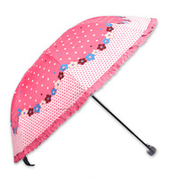 包邮韩国晴雨伞 折叠创意遮阳伞太阳伞黑胶强防紫外线女防晒伞