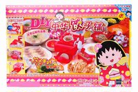 正品万代樱桃小丸子中华饺子工坊儿童手工制作过家家玩具可食用