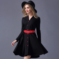 2015秋装新款韩版女装长袖时尚气质大码修身连衣裙套装裙时尚潮流