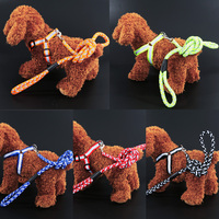 hellojoy泰迪狗链子反光牵引绳中小型犬宠物用品比熊狗绳子胸背带
