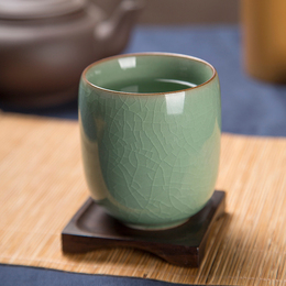 龙泉青瓷茶杯 日式办公杯陶瓷水杯创意礼品保温杯玻璃茶具杯子