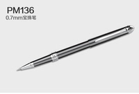 宝克新款宝珠笔 PM136金属宝珠笔 0.7mm办公签名笔 碳素签名笔