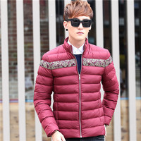 冬季装男士修身短款青少年加厚羽绒服棉服棉袄潮韩版棉衣学生外套