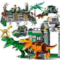 星钻积木 恐龙积木积变战士玩具 拼装拼插模型 益智 变形 侏罗纪