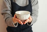日本代购 Zakka 美浓烧 直纹粗陶系列 饭碗 汤碗 料理碗