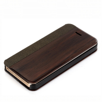 新款商务iphone5 5S苹果手机壳纯木质皮套5s高档保护套5红木加皮