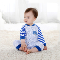 童装韩版连身衣棉哈爬行服婴儿衣服冬季保暖长袖连体衣