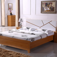 可依瑞斯板式床简约现代密度板床1.8米双人床家具床送货到家