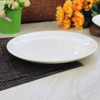 纯白色骨瓷盘子创意陶瓷平盘浅盘家用菜盘深汤盘碟西餐牛排盘餐具