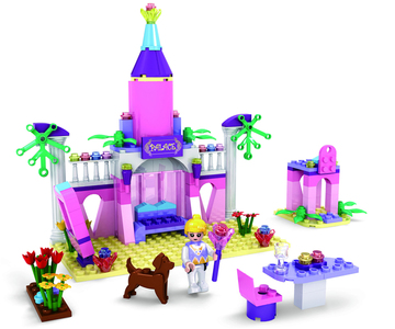 童话公主魔法世界女孩儿童益智力拼装玩具13272乐高式积高积木