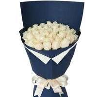 北京鲜花速递送男朋友生日礼物鲜花速递香槟白色玫瑰花束