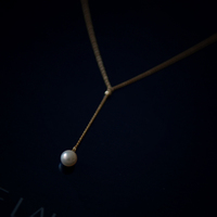 『Y』赫HER日韩原创天然淡水一颗珍珠项链锁骨链女朋友礼物手作
