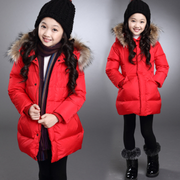 2015秋冬新款女童装棉服儿童冬装棉袄中长款带帽外套加厚韩版棉衣