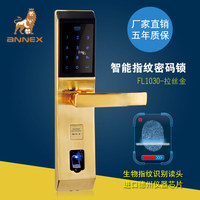 ANNEX指纹密码锁 智能电子锁刷卡遥控 锁家用防盗木门锁 FL1030