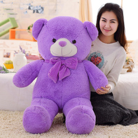 【天天特价】毛绒玩具薰衣草紫色泰迪熊抱抱熊公仔生日礼物送女生