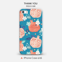 清新石榴花朵iPhone6手机壳6plus闺蜜苹果6s哑光4.7全包硅胶软壳