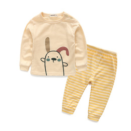 宝宝秋装 0-5岁婴幼儿衣服儿童长袖T恤套装 男宝宝童装2015新款