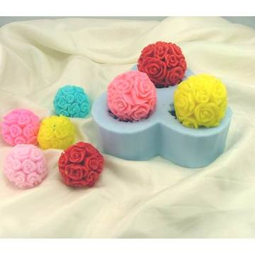 汉王-花球 造型 硅胶 手工皂模具 可定做-R0346 矽胶模具 可定做