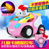 新品helloKitty声光遥控车 儿童玩具电动遥控车宝宝玩具儿童礼物
