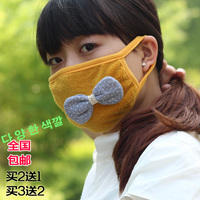 新款保暖口罩秋冬季女韩国个性创意可爱卡通口罩防尘防寒口罩包邮